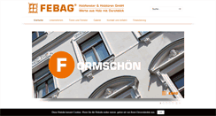 Desktop Screenshot of febag-gmbh.de